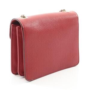 Gucci Shoulder Red Interlocking GG Leather Bag